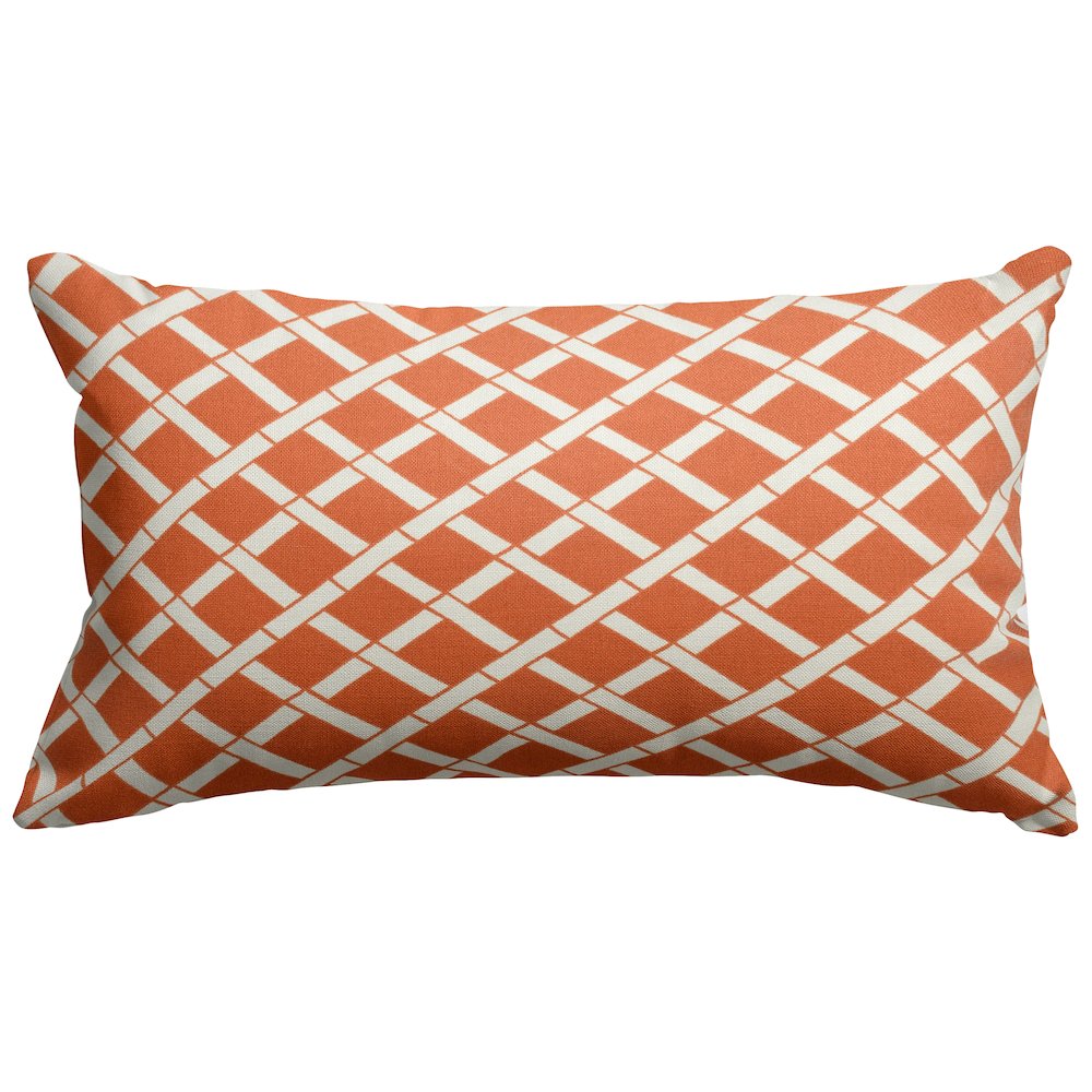 Majestic Home Goods Pillow 12x20 Bamboo Burnt Orange. Picture 1