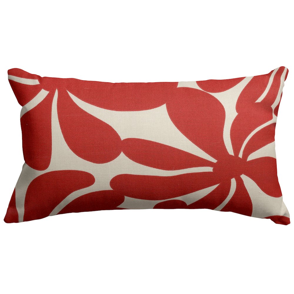 Majestic Home Goods Pillow 12x20 Plantation Red. Picture 1