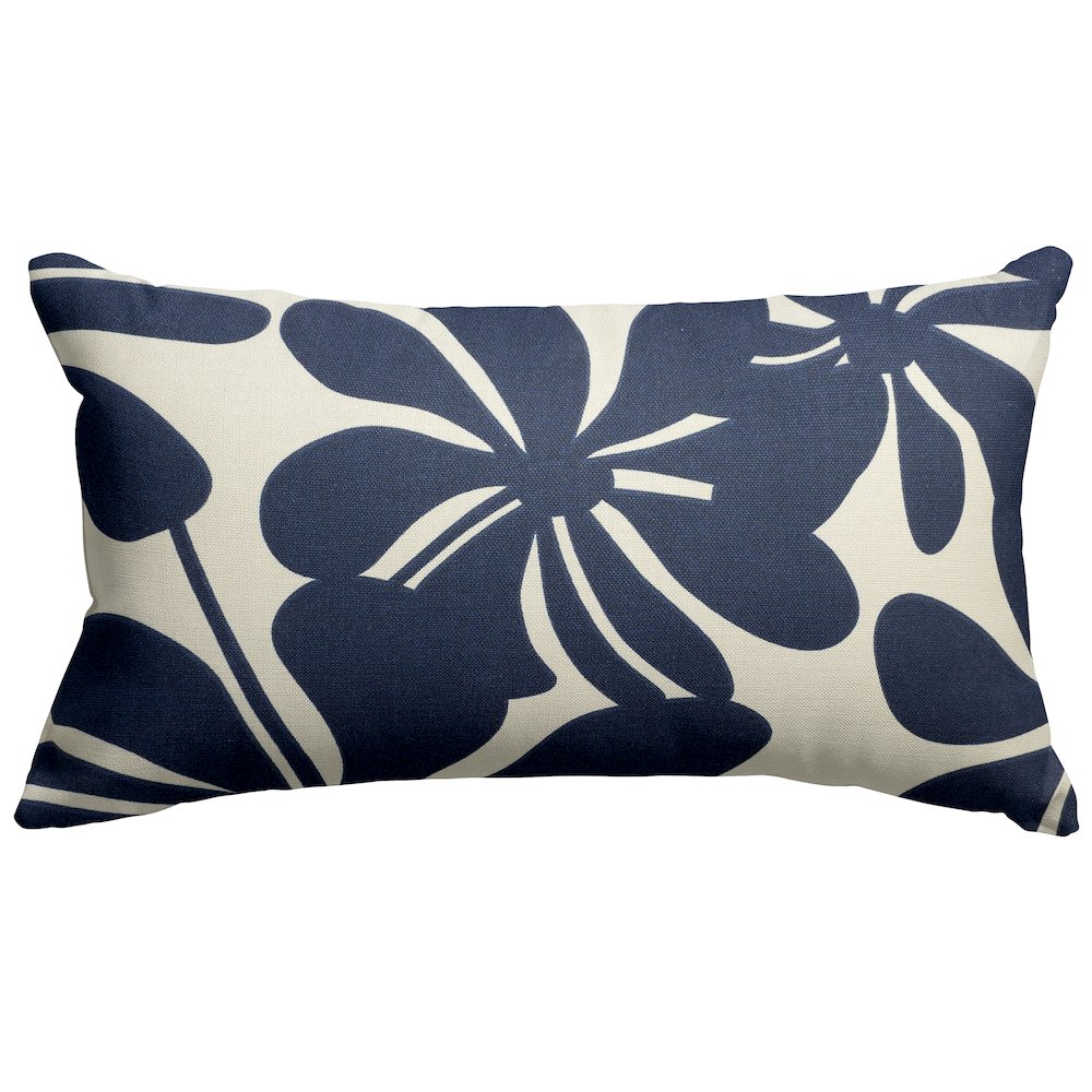 Majestic Home Goods Pillow 12x20 Plantation Navy. Picture 1