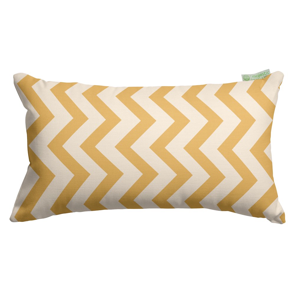 Majestic Home Goods Pillow 12x20 Chevron Yellow. Picture 1