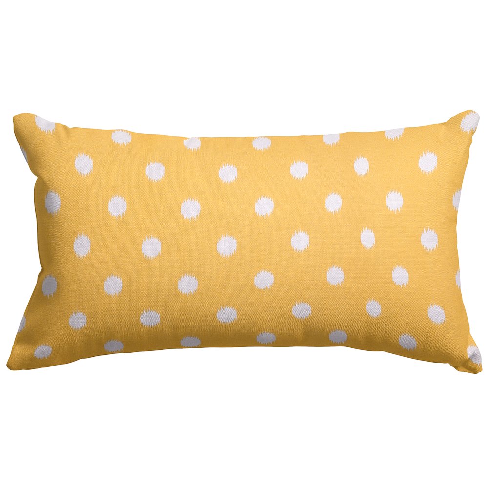 Majestic Home Goods Pillow 12x20 Ikat Dot Citrus. Picture 1