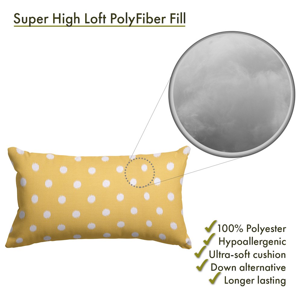 Majestic Home Goods Pillow 12x20 Ikat Dot Citrus. Picture 2