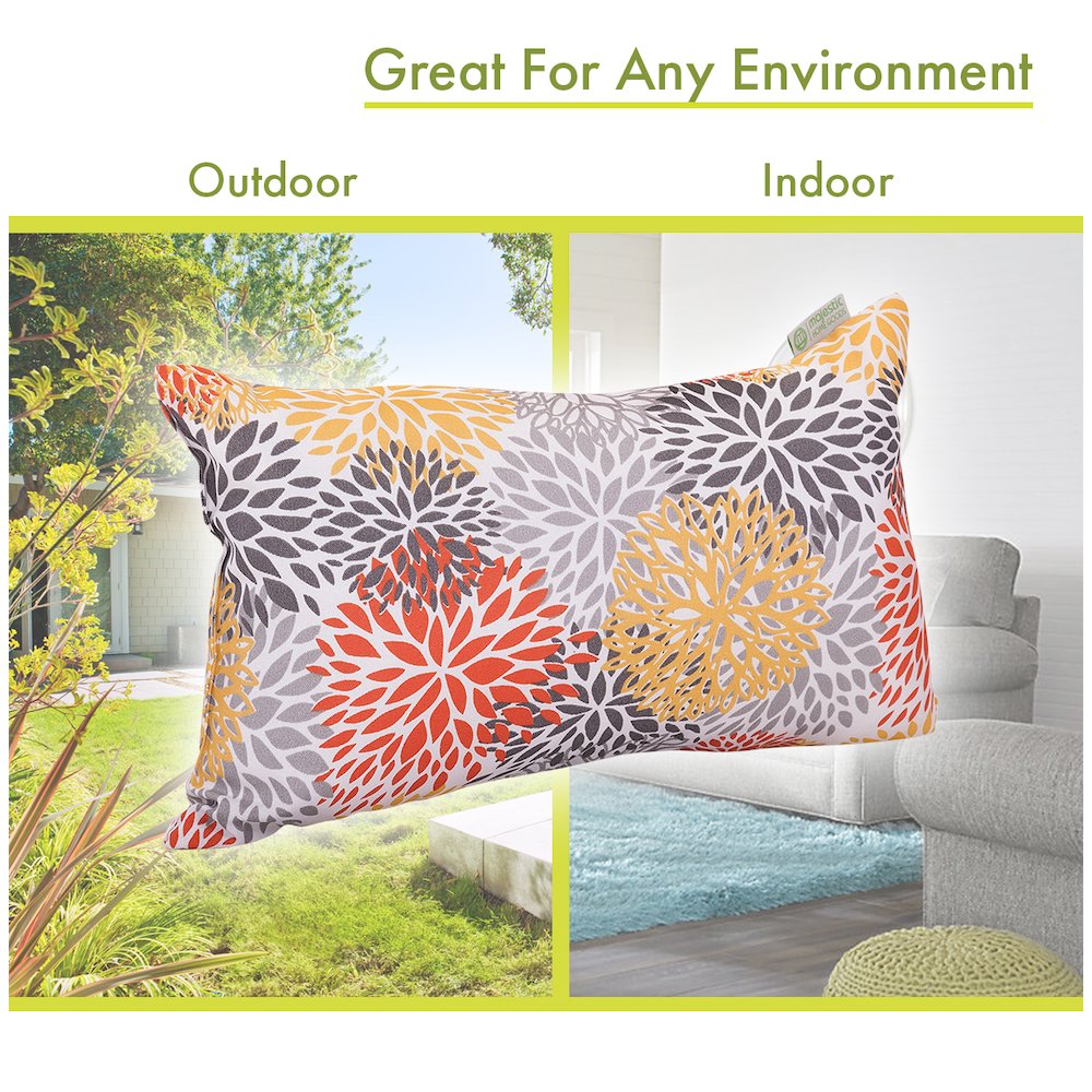 Majestic Home Goods Pillow 12x20 Blooms Citrus. Picture 4