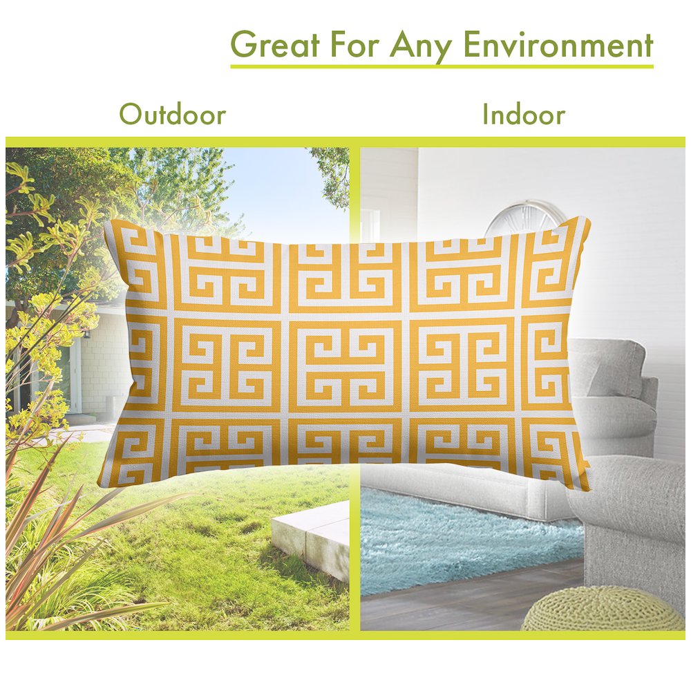 Majestic Home Goods Pillow 12x20 Towers Citrus. Picture 4