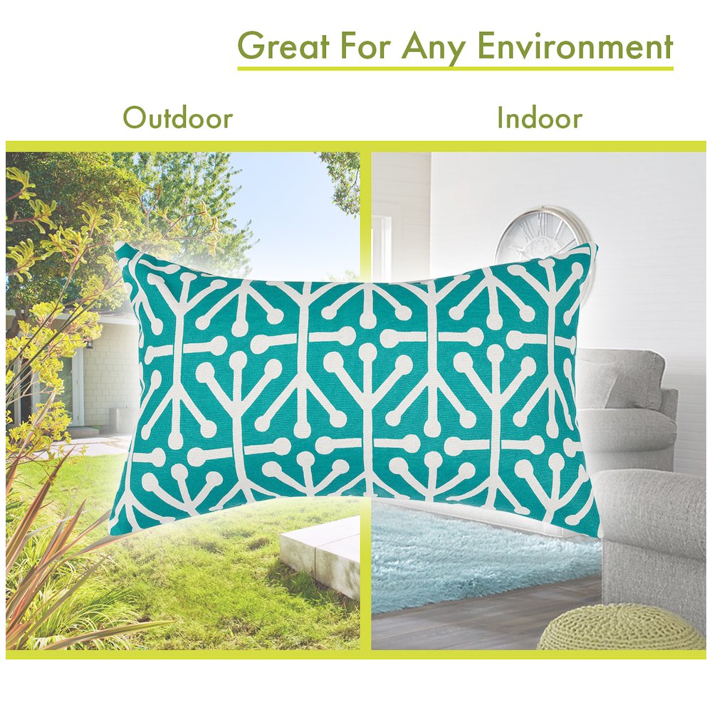 Majestic Home Goods Pillow 12x20 Aruba Pacific. Picture 4