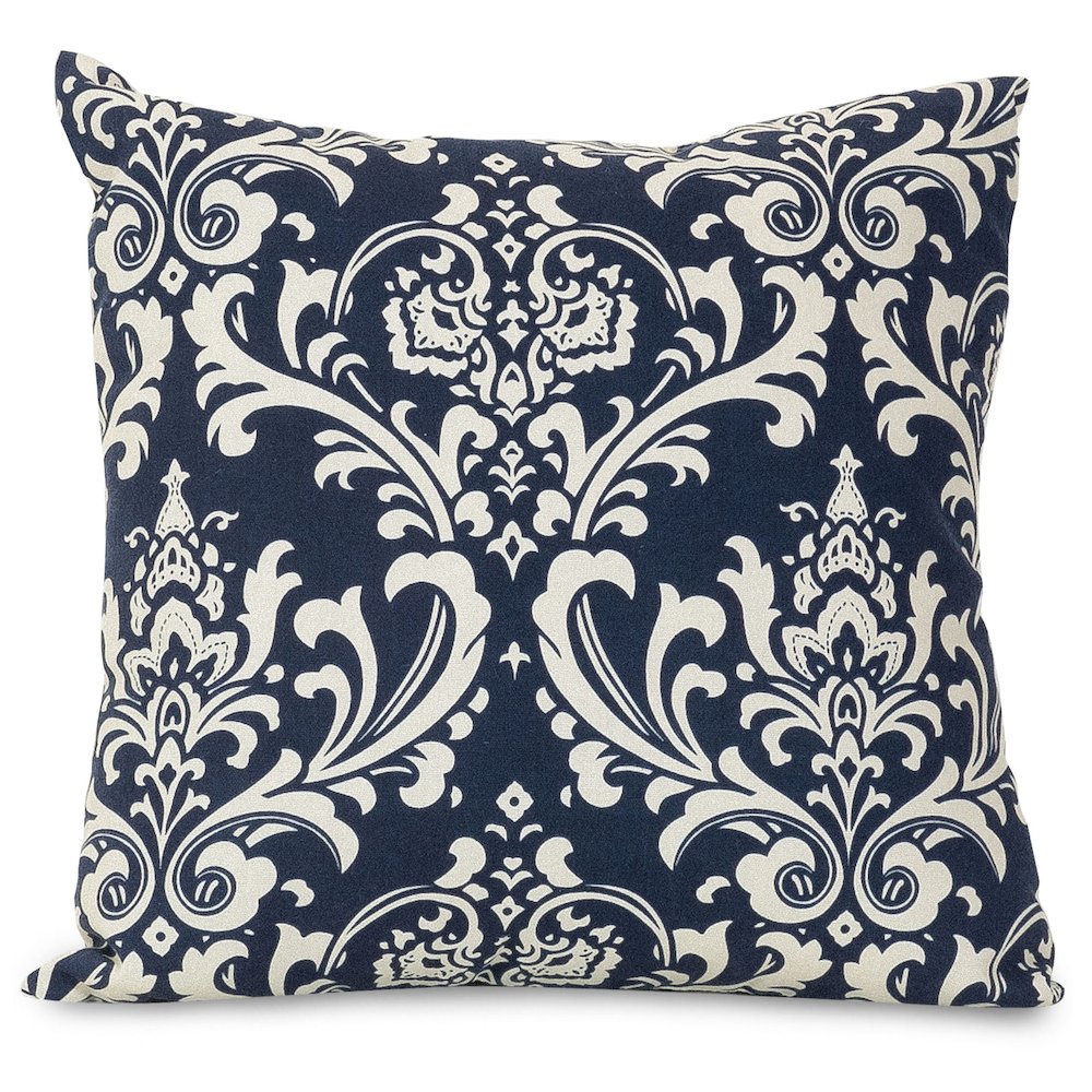 Majestic Home Goods Pillow 20x20 French Quarter Navy. Picture 1