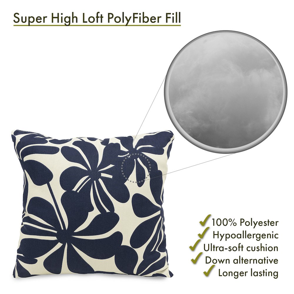 Majestic Home Goods Pillow 20x20 Plantation Navy. Picture 2