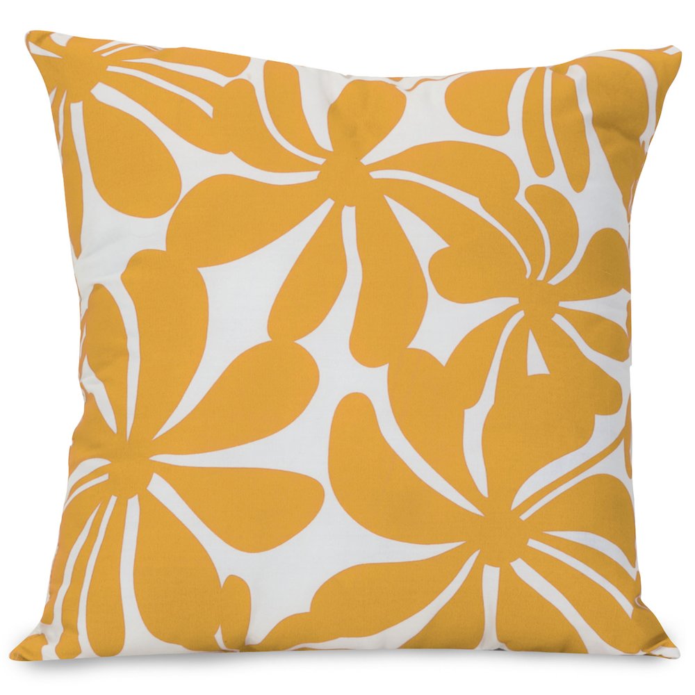 Majestic Home Goods Pillow 20x20 Plantation Yellow. Picture 1