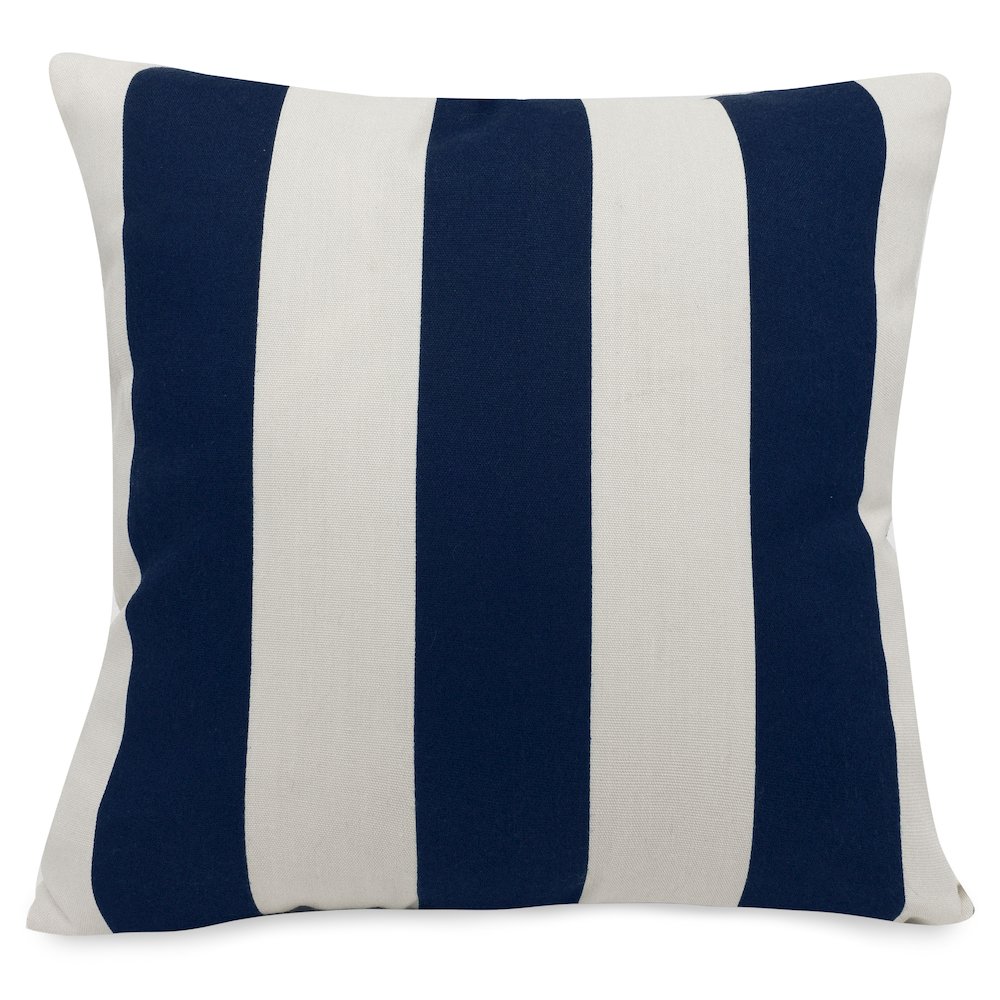 Majestic Home Goods Pillow 20x20 Vertical Stripe Navy. Picture 1