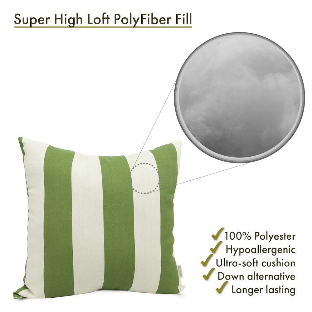 Majestic Home Goods Pillow 20x20 Vertical Stripe Sage. Picture 2