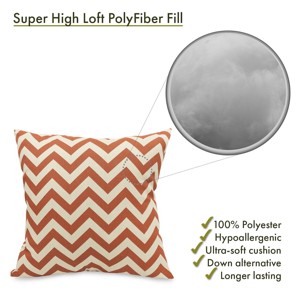 Majestic Home Goods Pillow 20x20 Chevron Burnt Orange. Picture 2