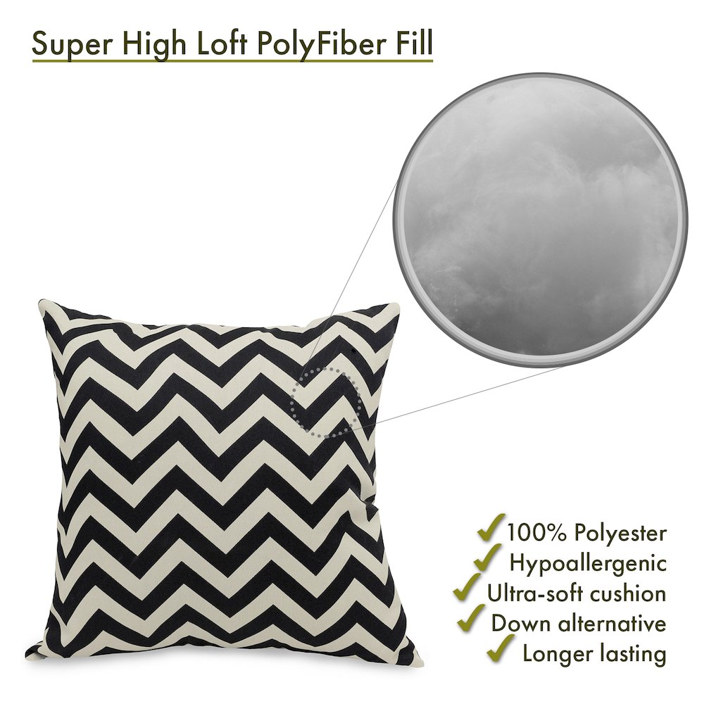 Majestic Home Goods Pillow 20x20 Chevron Black. Picture 2