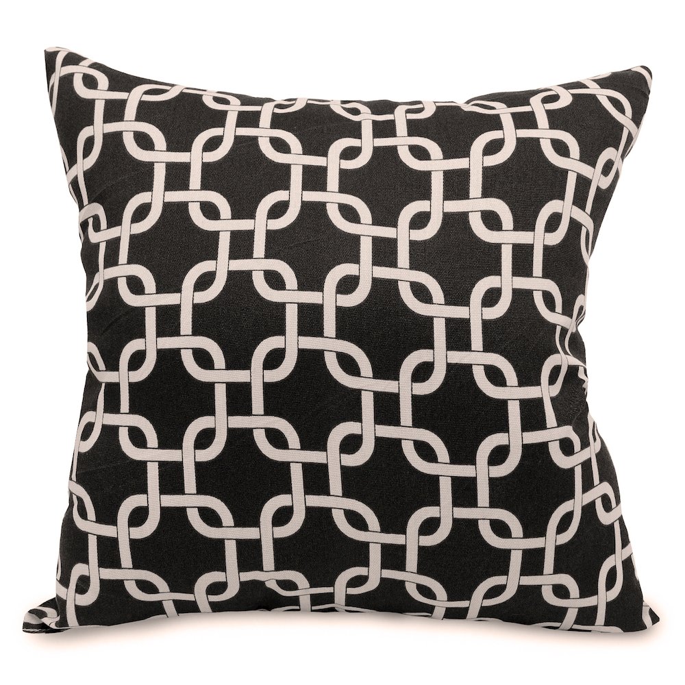 Majestic Home Goods Pillow 20x20 Links Black. Picture 1