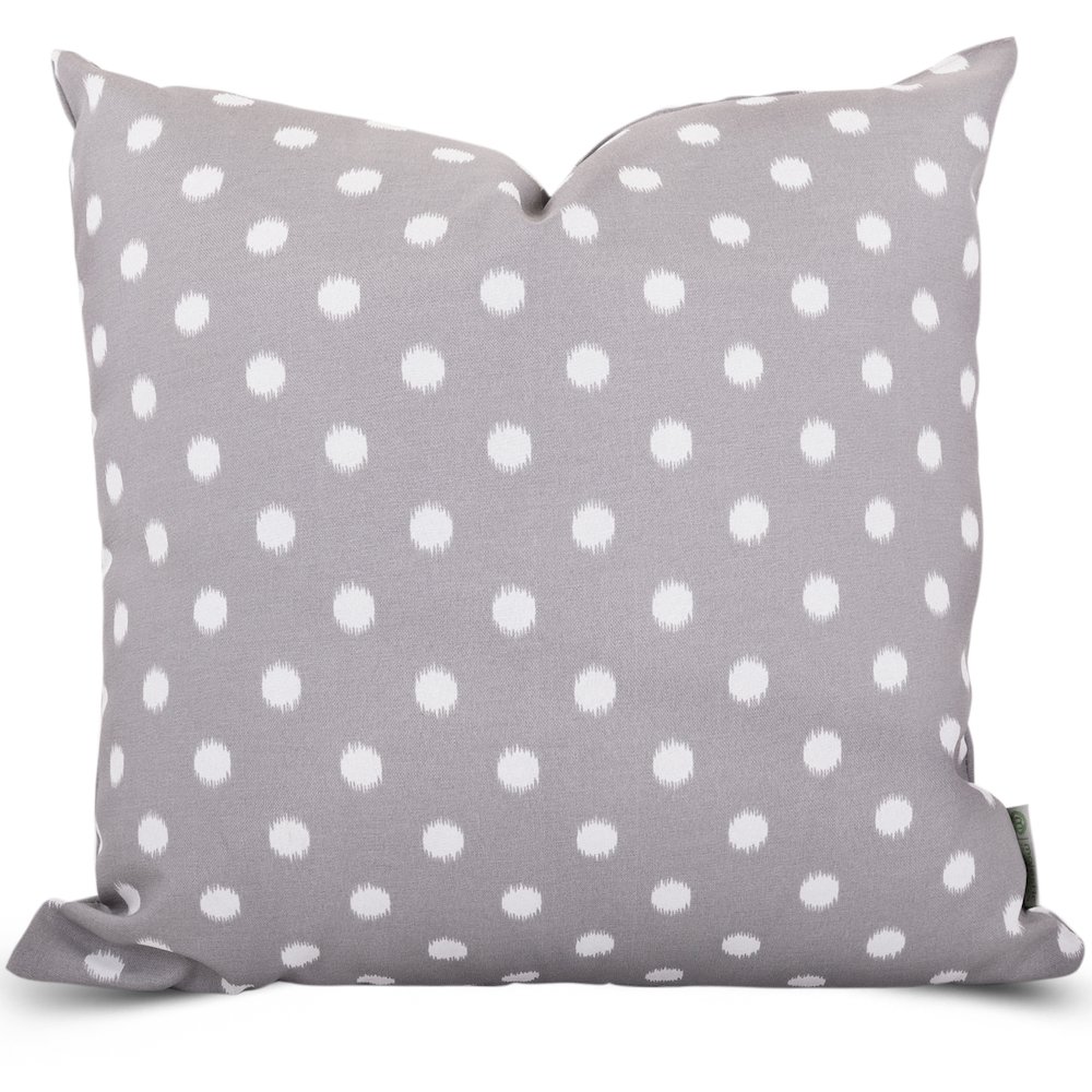 Majestic Home Goods Pillow 20x20 Ikat Dot Gray. Picture 1