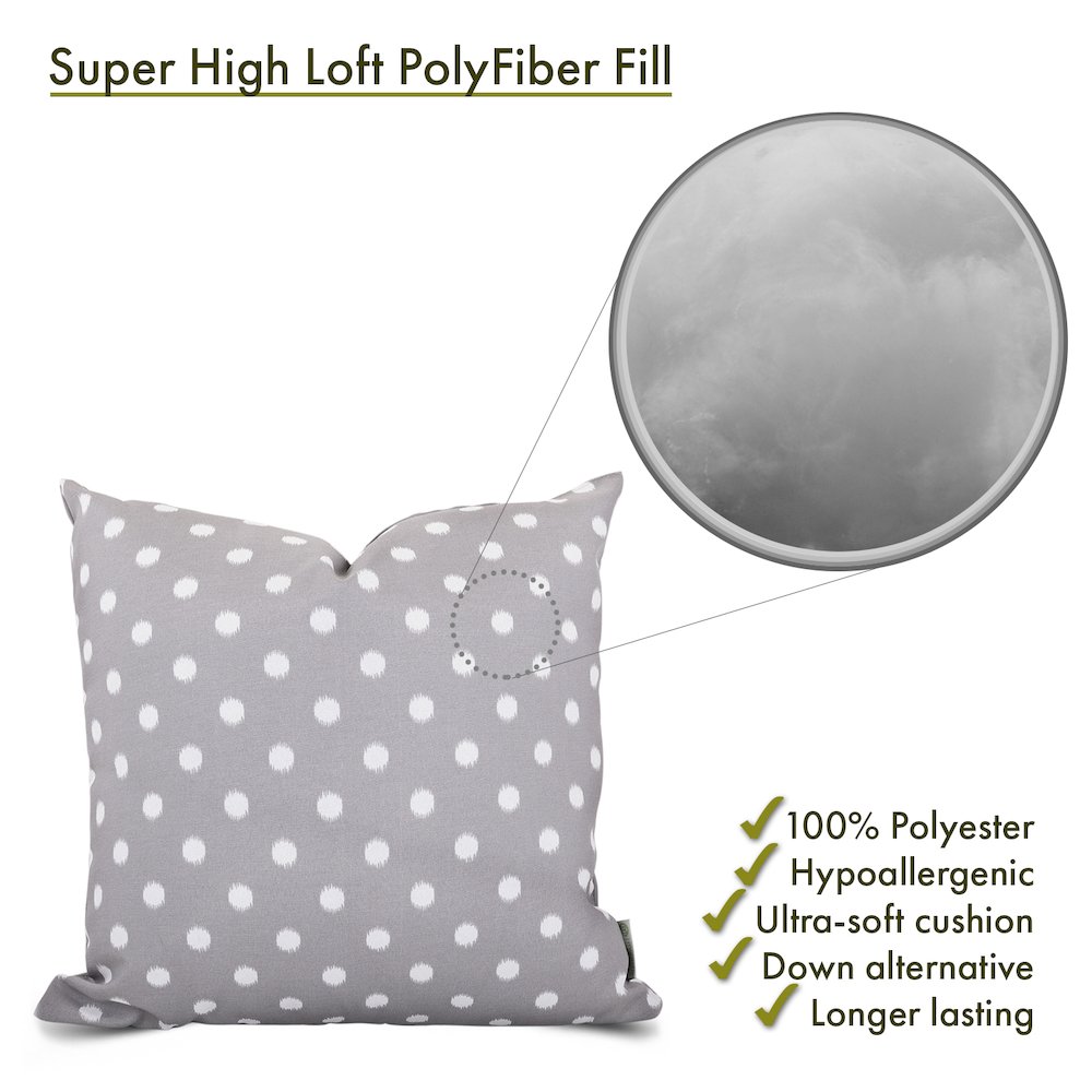 Majestic Home Goods Pillow 20x20 Ikat Dot Gray. Picture 2