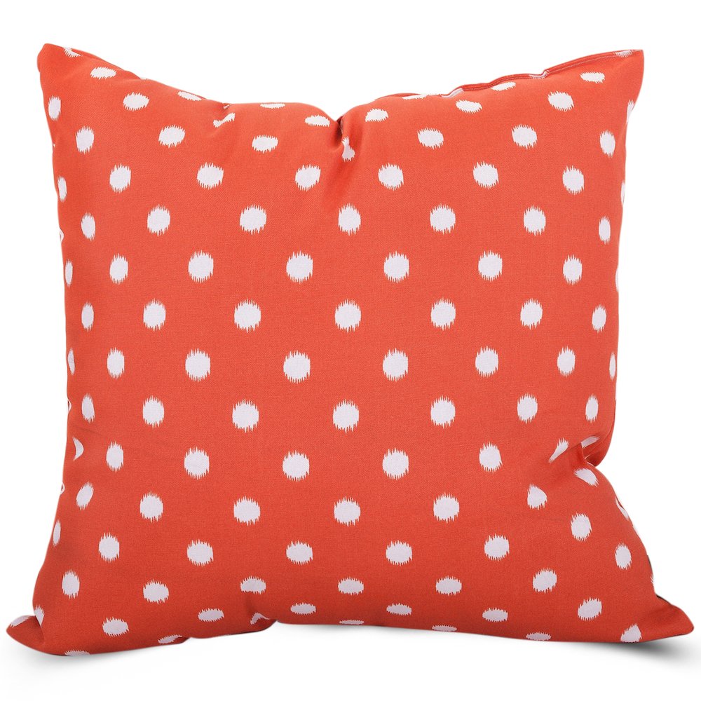 Majestic Home Goods Pillow 20x20 Ikat Dot Orange. Picture 1