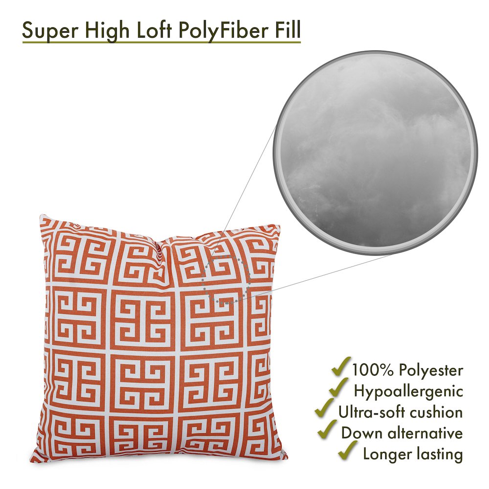 Majestic Home Goods Pillow 20x20 Towers Orange. Picture 2