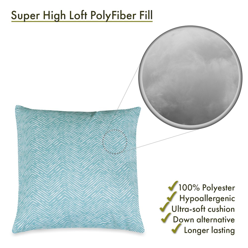 Majestic Home Goods Pillow 20x20 South West Teal. Picture 2