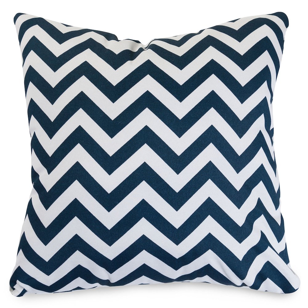 Majestic Home Goods Pillow 20x20 Chevron Navy. Picture 1