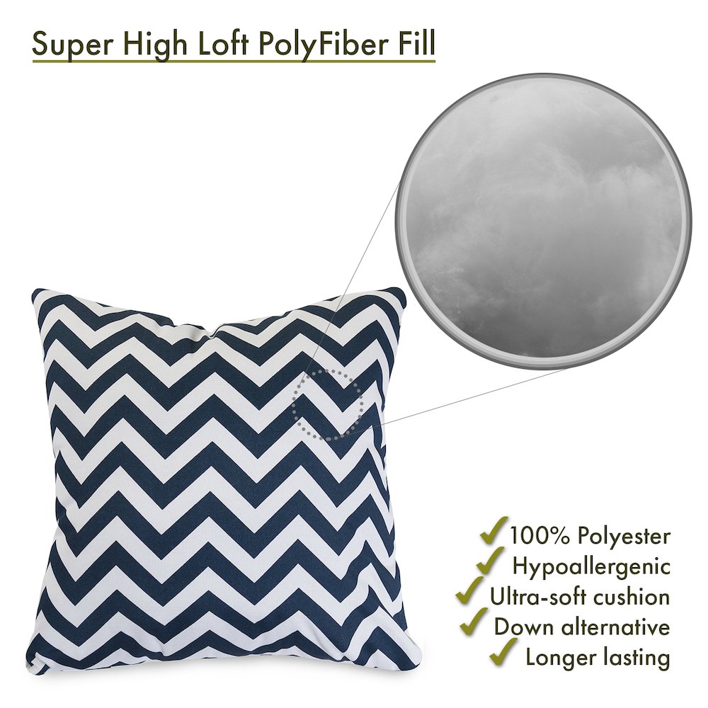 Majestic Home Goods Pillow 20x20 Chevron Navy. Picture 2