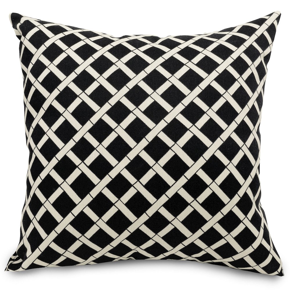 Majestic Home Goods Pillow 24x24 Bamboo Black. Picture 1