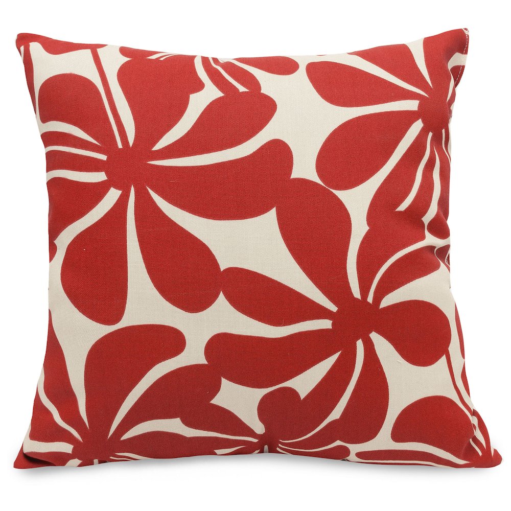 Majestic Home Goods Pillow 24x24 Plantation Red. Picture 1
