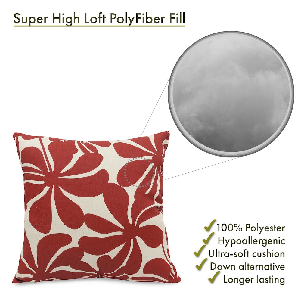 Majestic Home Goods Pillow 24x24 Plantation Red. Picture 2
