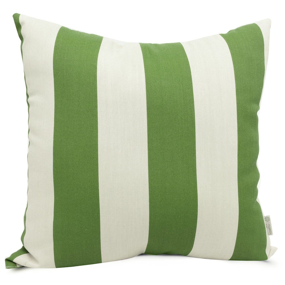 Majestic Home Goods Pillow 24x24 Vertical Stripe Sage. Picture 1