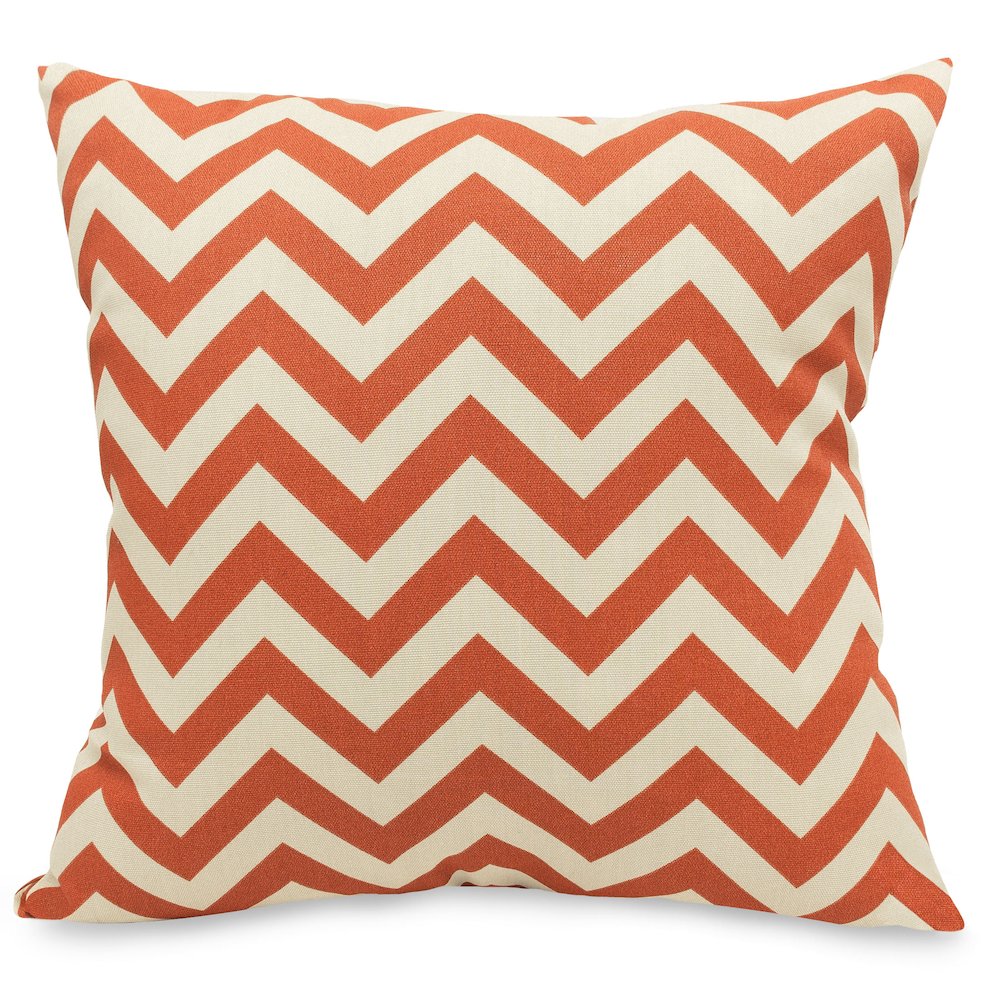 Majestic Home Goods Pillow 24x24 Chevron Burnt Orange. Picture 1