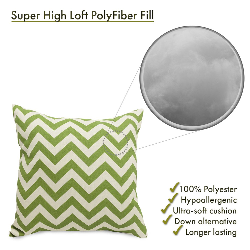 Majestic Home Goods Pillow 24x24 Chevron Sage. Picture 2