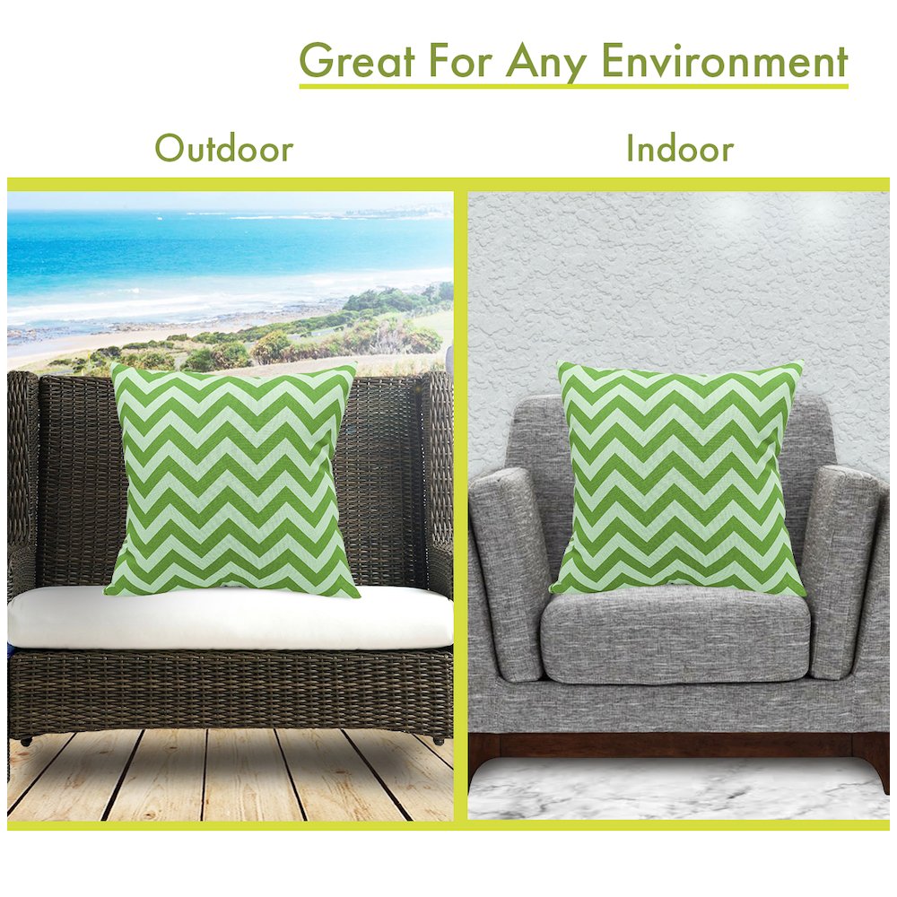Majestic Home Goods Pillow 24x24 Chevron Sage. Picture 4
