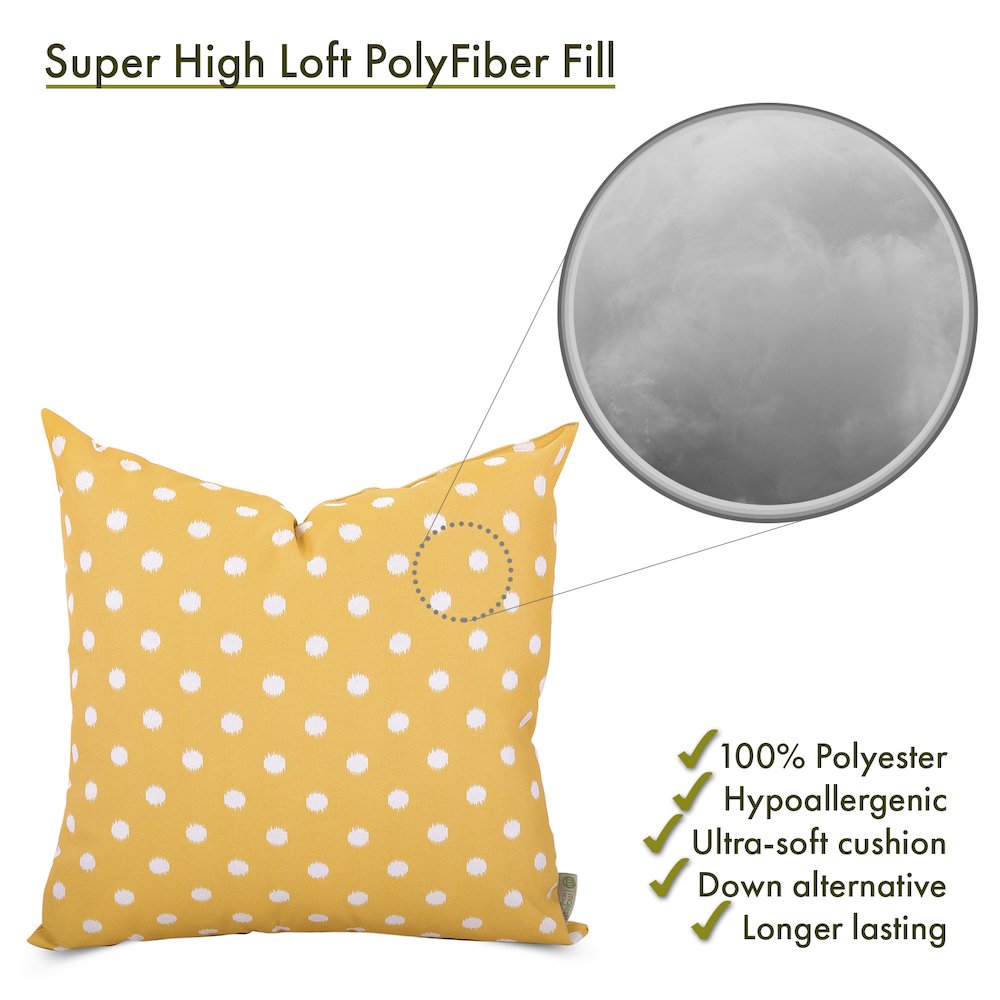 Majestic Home Goods Pillow 24x24 Ikat Dot Citrus. Picture 2