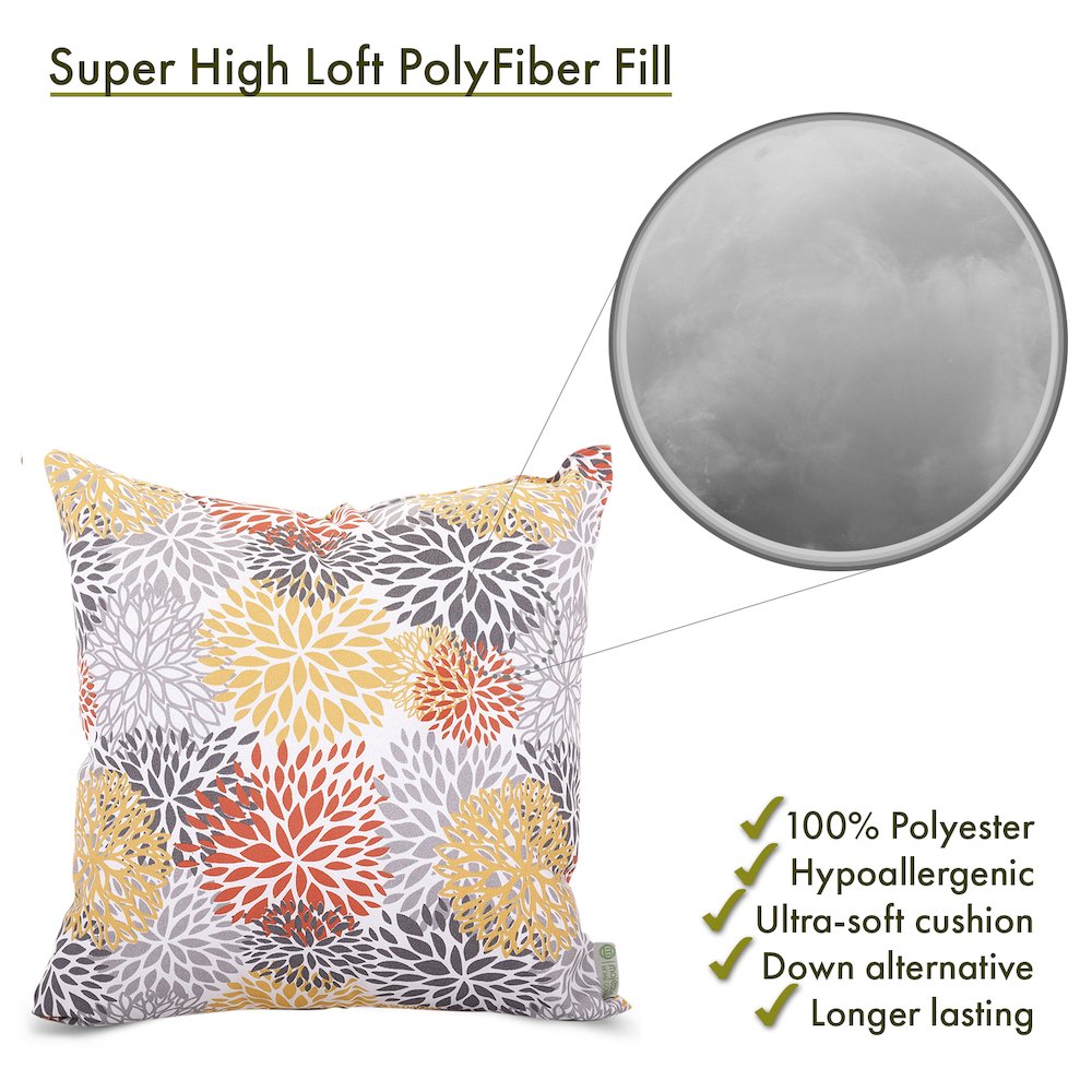 Majestic Home Goods Pillow 24x24 Blooms Citrus. Picture 2