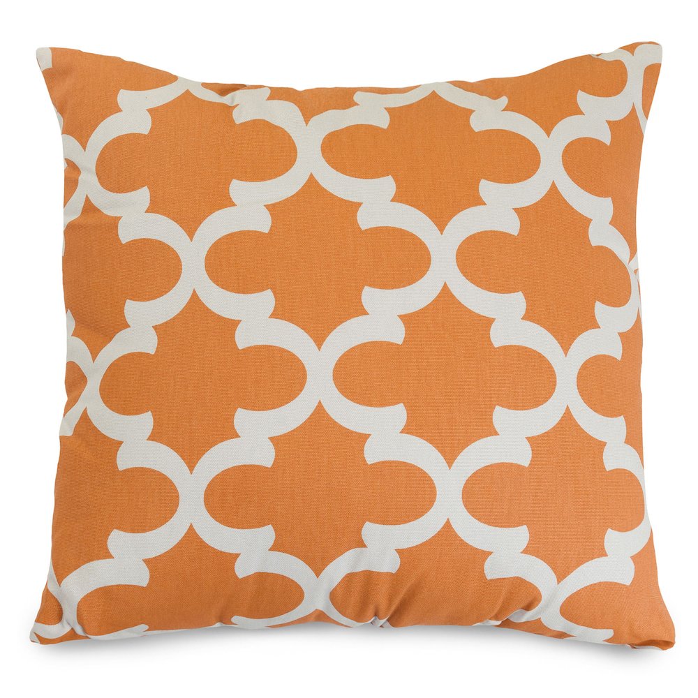 Majestic Home Goods Pillow 24x24 Trellis Peach. Picture 1