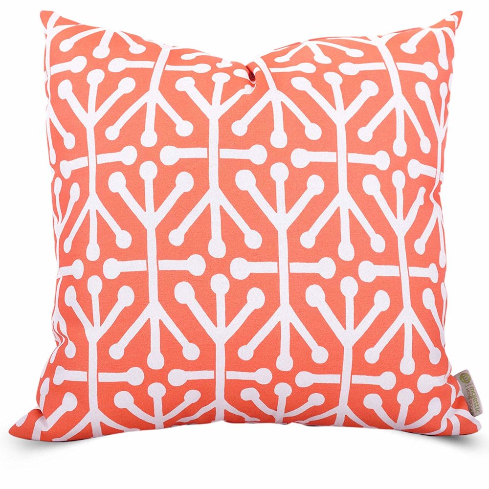 Majestic Home Goods Pillow 24x24 Aruba Orange. Picture 1
