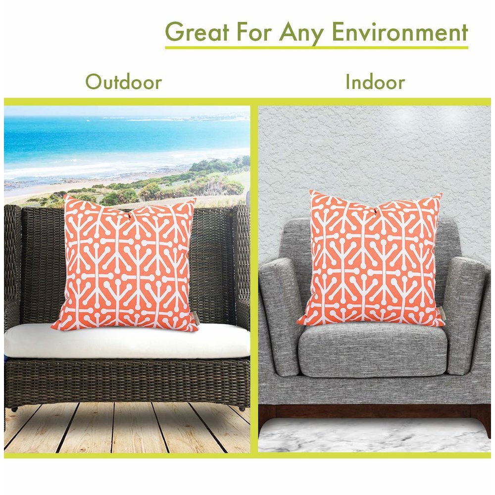 Majestic Home Goods Pillow 24x24 Aruba Orange. Picture 4