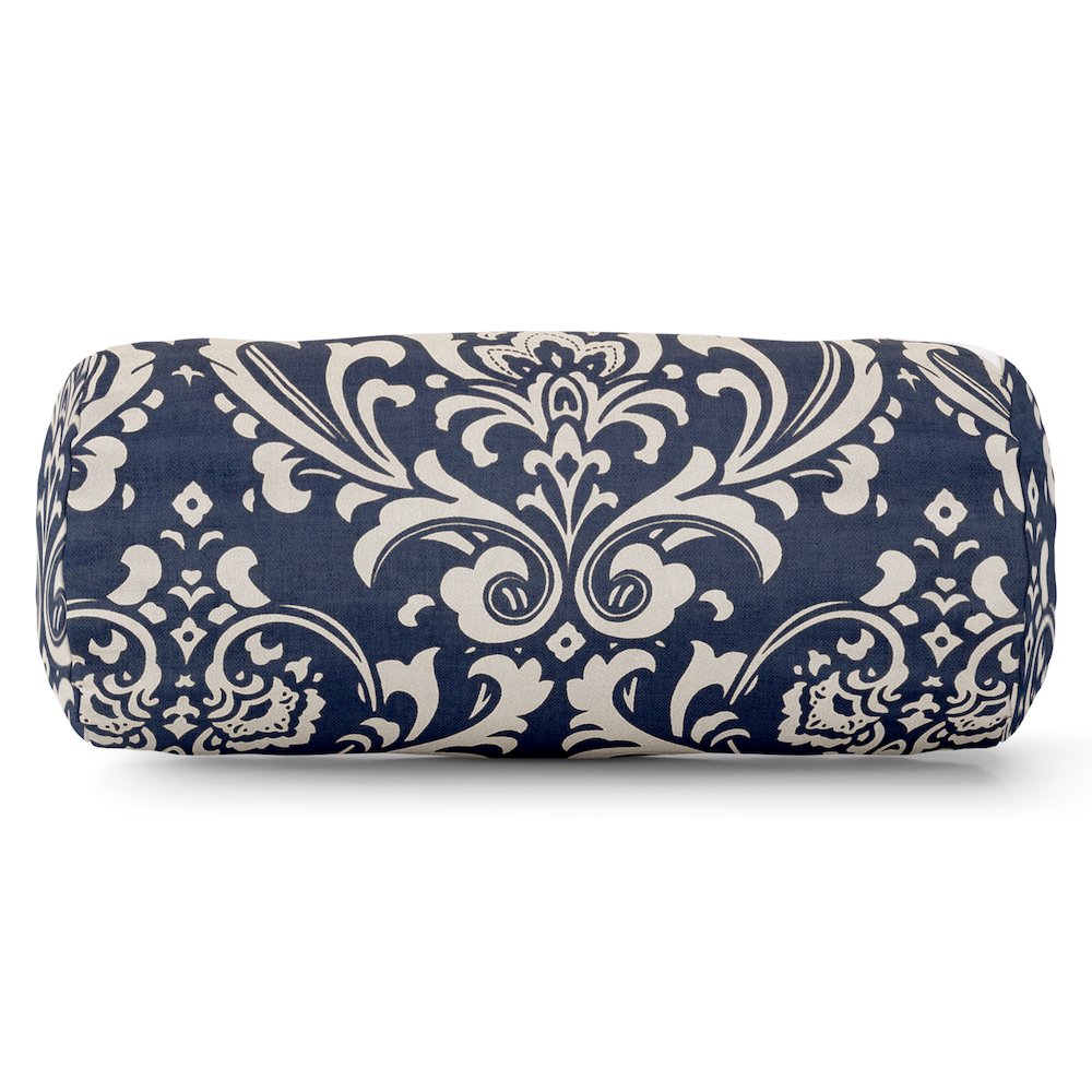 Majestic Home Goods Bolster Pillow French Quarter Navy. Picture 1