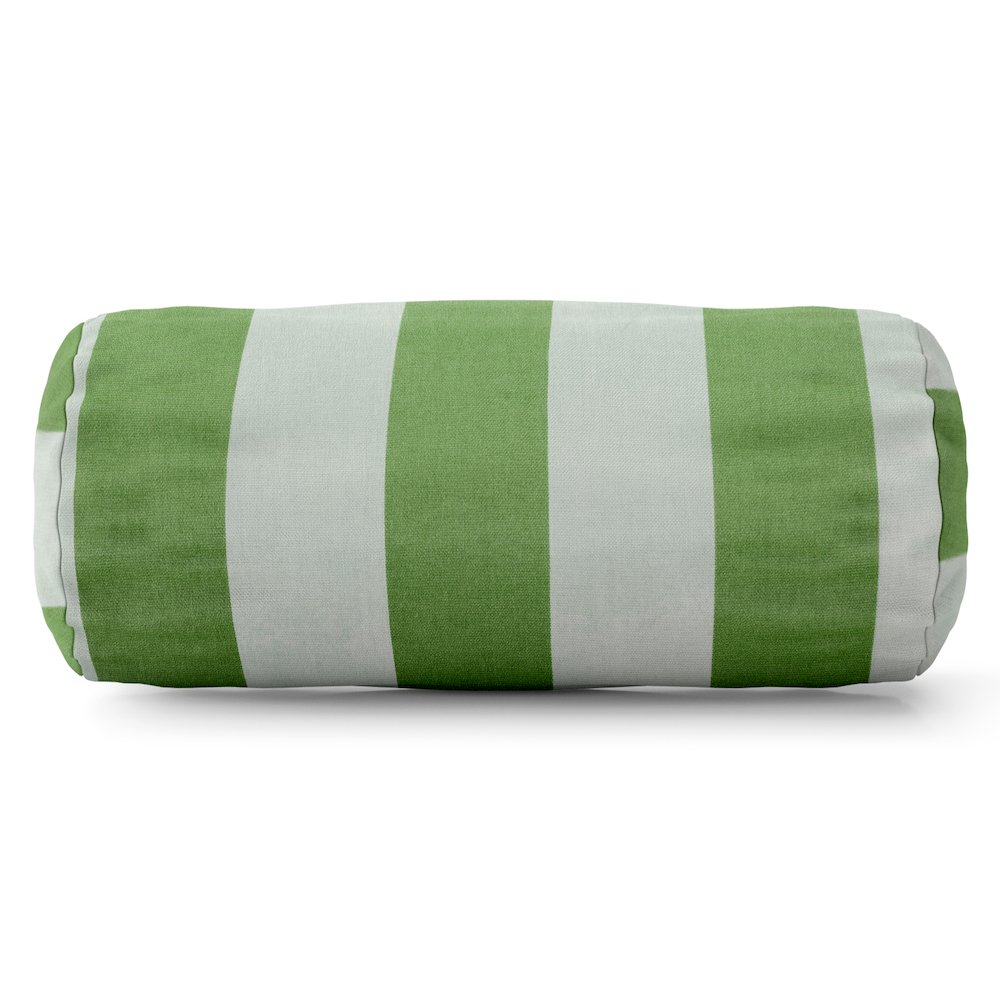 Majestic Home Goods Bolster Pillow Vertical Stripe Sage. Picture 1