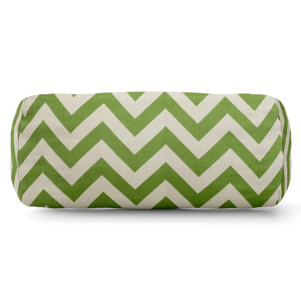 Majestic Home Goods Bolster Pillow Chevron Sage. Picture 1