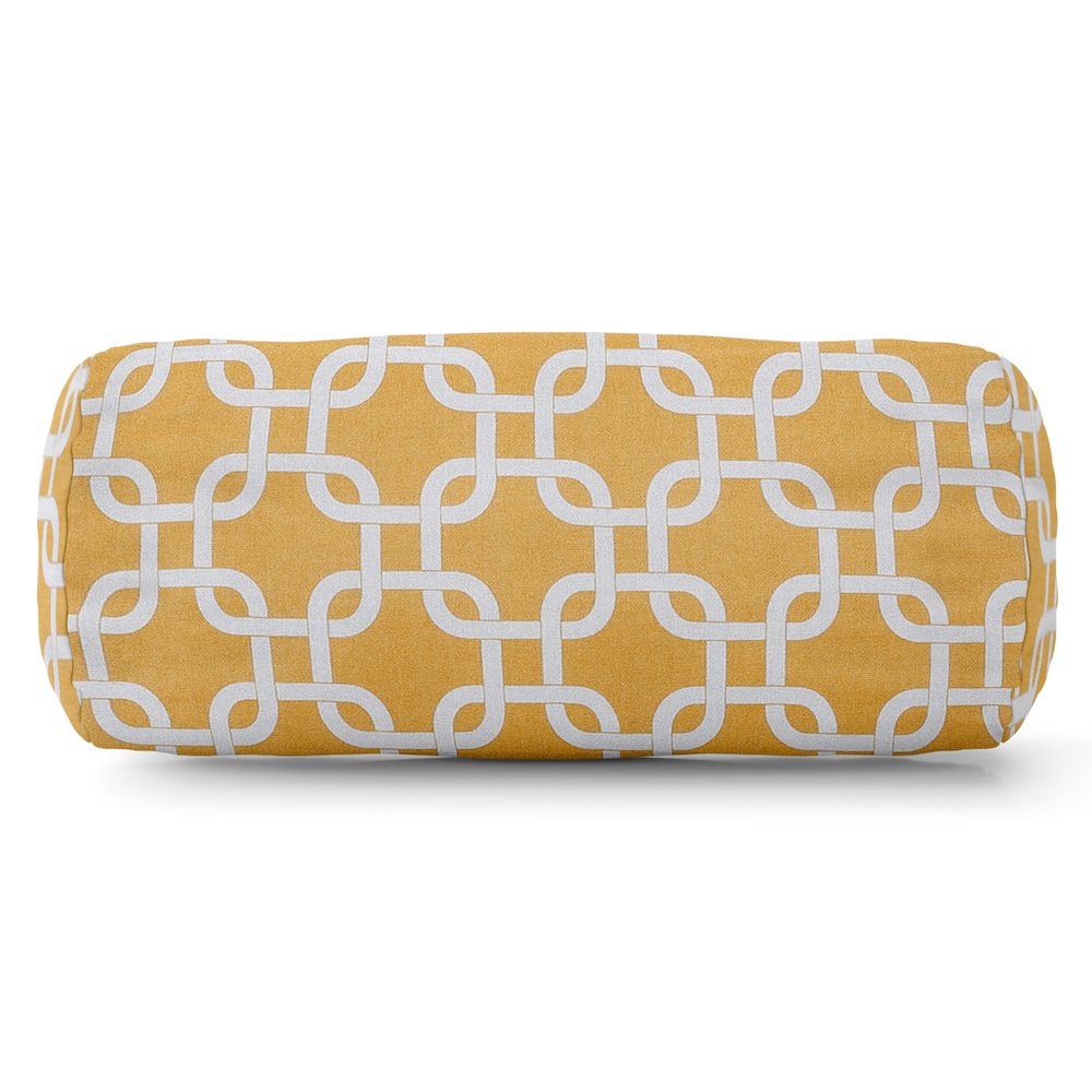Majestic Home Goods Bolster Pillow Links Yellow. Picture 1