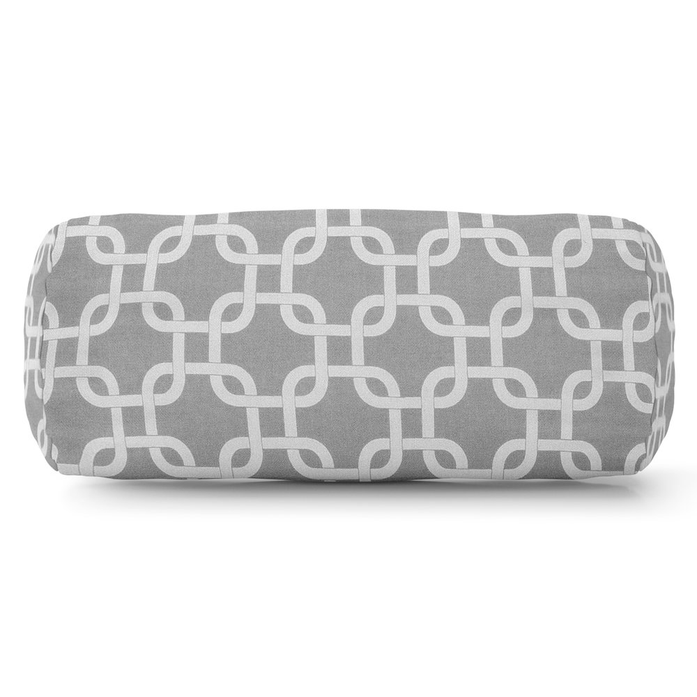 Majestic Home Goods Bolster Pillow Links Gray. Picture 1