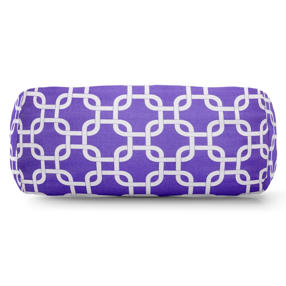 Majestic Home Goods Bolster Pillow Links Purple. Picture 1
