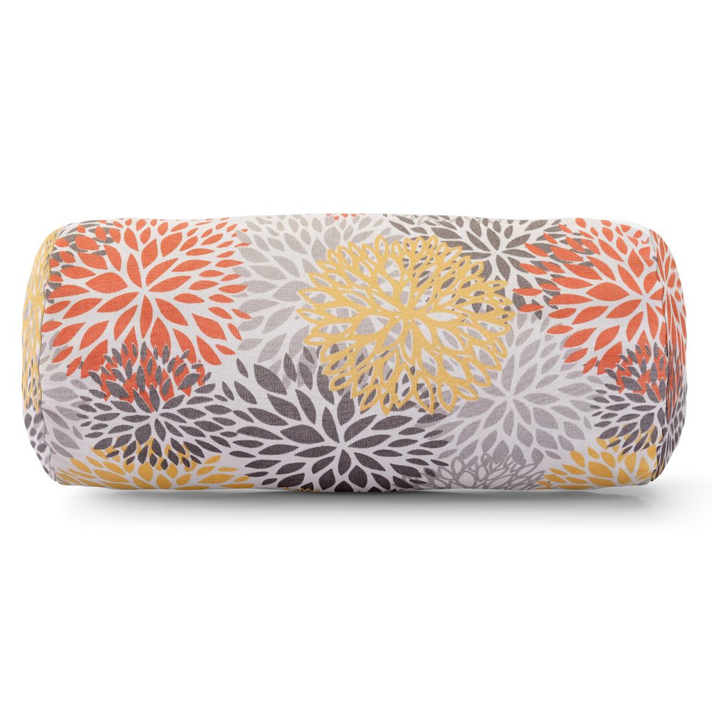 Majestic Home Goods Bolster Pillow Blooms Citrus. Picture 1