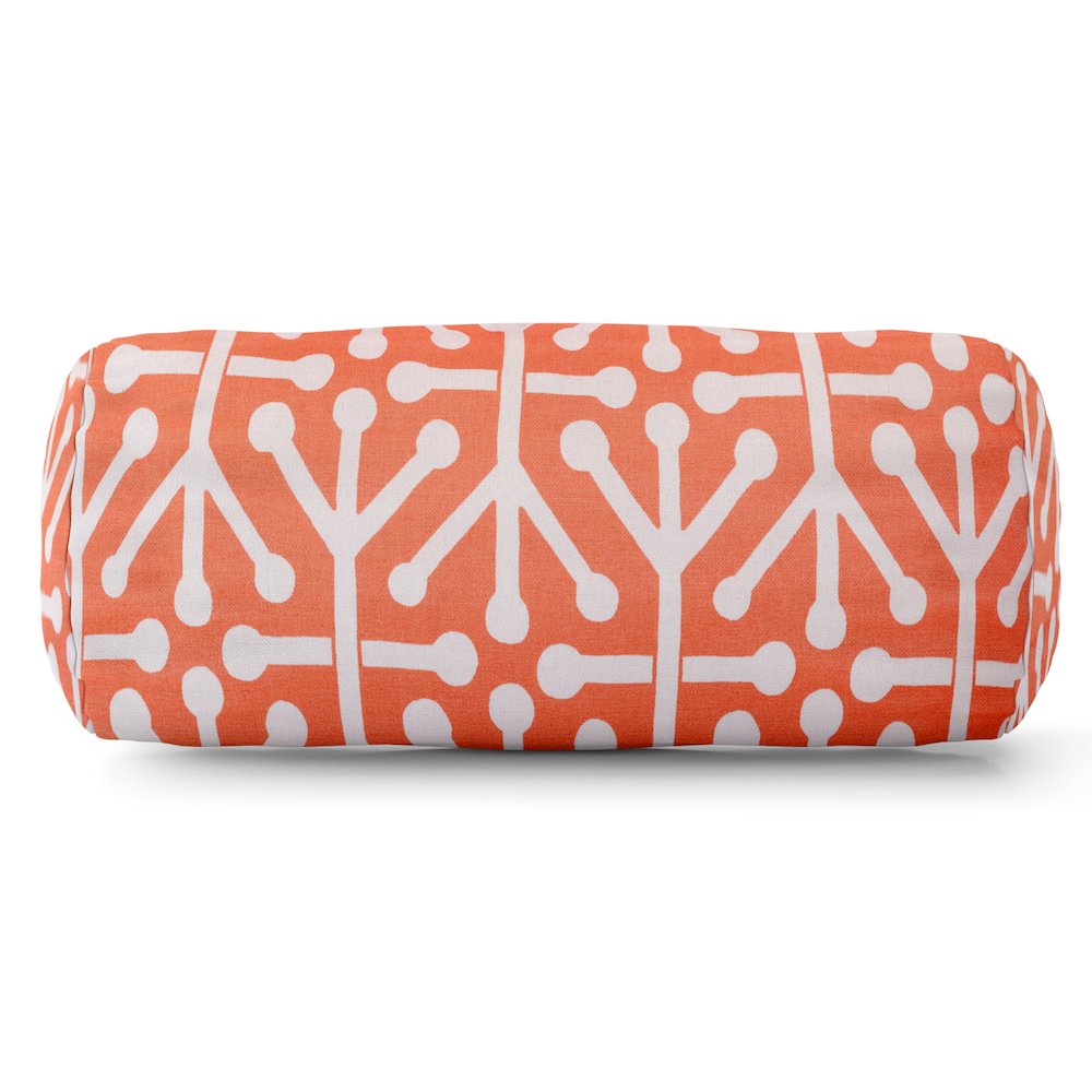 Majestic Home Goods Bolster Pillow Aruba Orange. Picture 1
