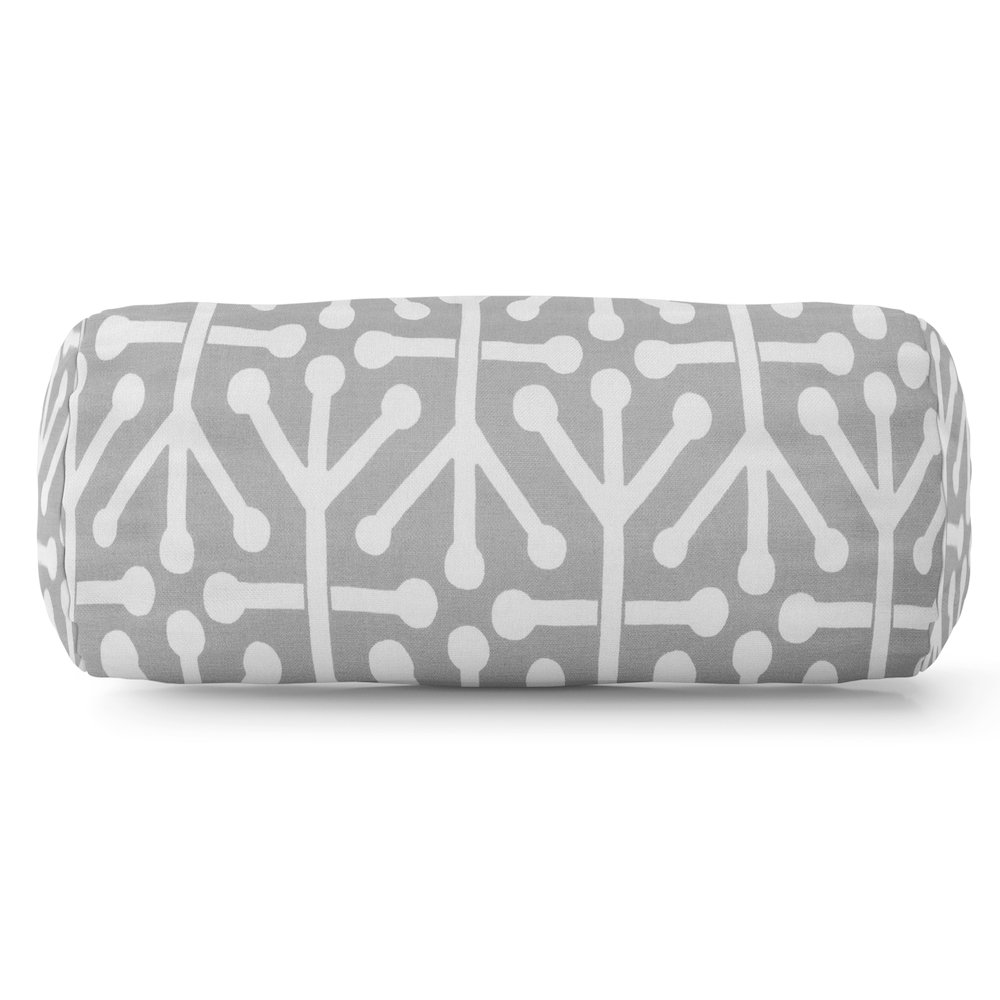 Majestic Home Goods Bolster Pillow Aruba Gray. Picture 1