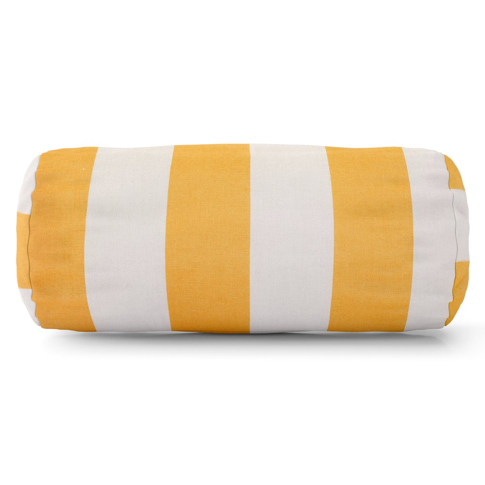 Majestic Home Goods Bolster Pillow Vertical Stripe Yellow. Picture 1