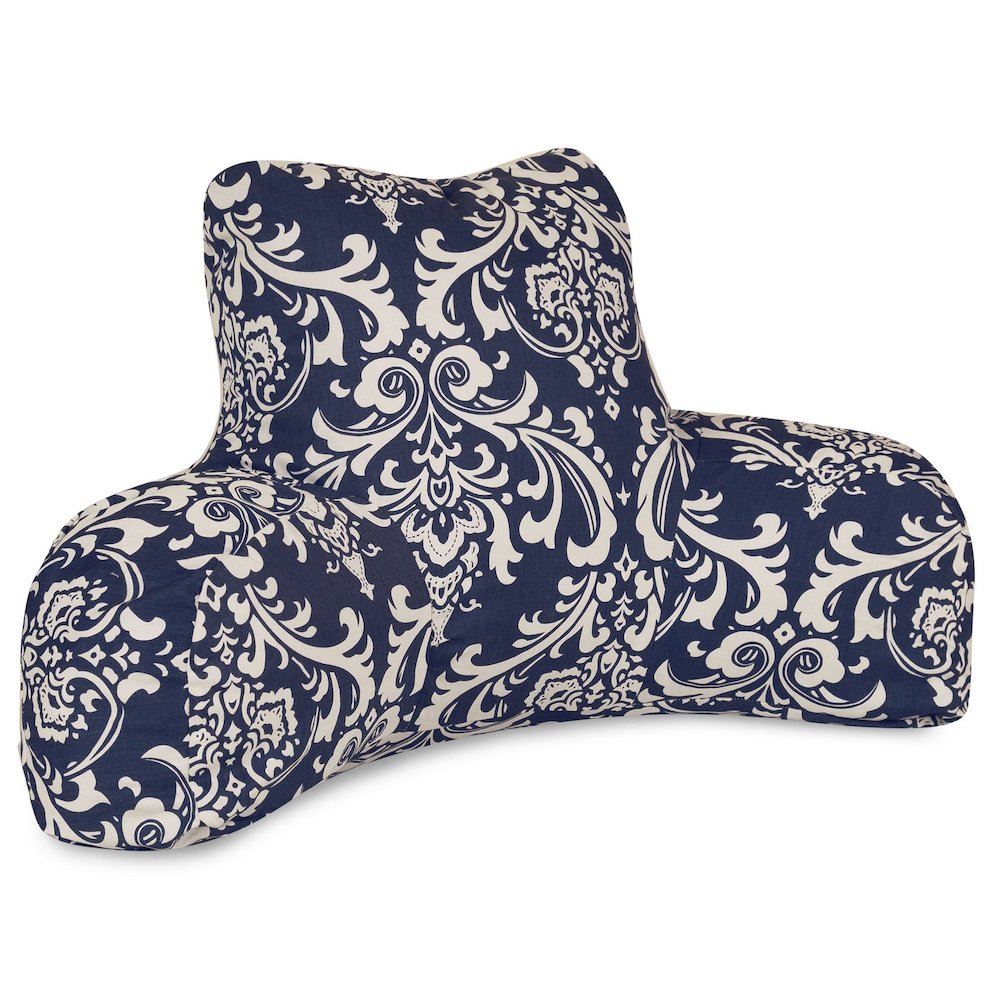 Majestic Home Goods Reading Pillow French Quarter Navy. Picture 1
