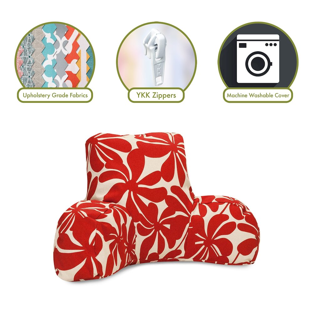 Majestic Home Goods Reading Pillow Plantation Red. Picture 2