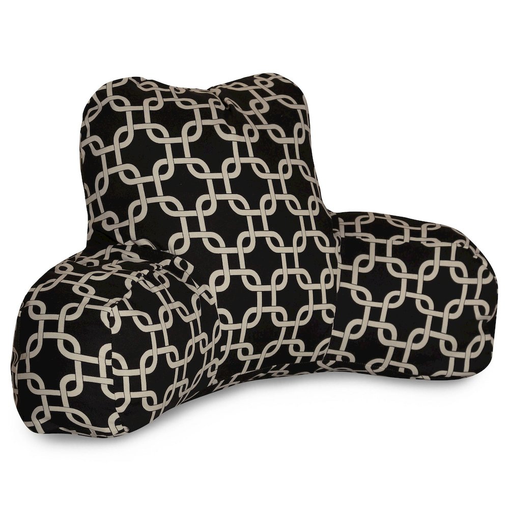 Majestic Home Goods Reading Pillow Links Black. Picture 1
