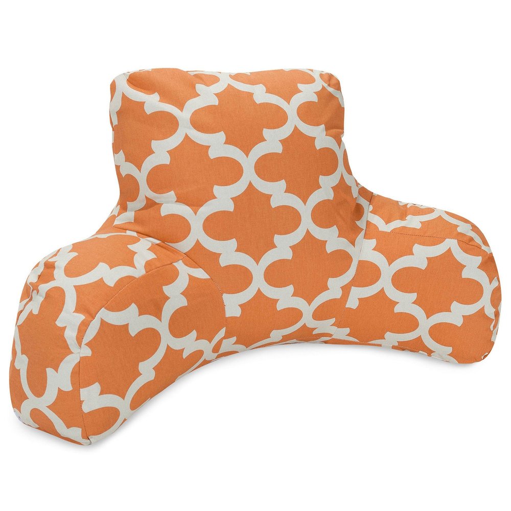 Majestic Home Goods Reading Pillow Trellis Peach. Picture 1